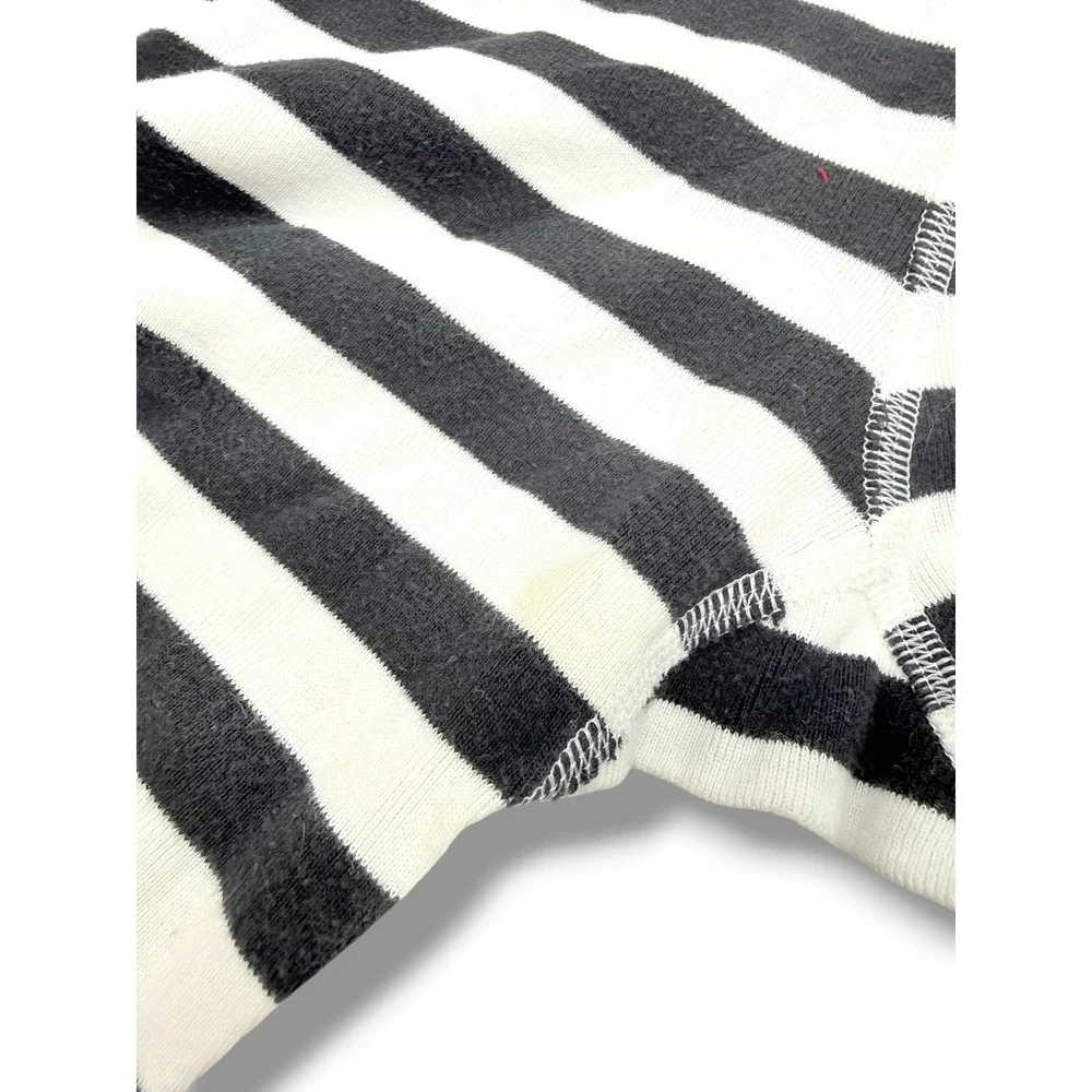 Hanna Andersson‎ Disney Pajama Pants Kids 12 150cm Black White Striped Organic